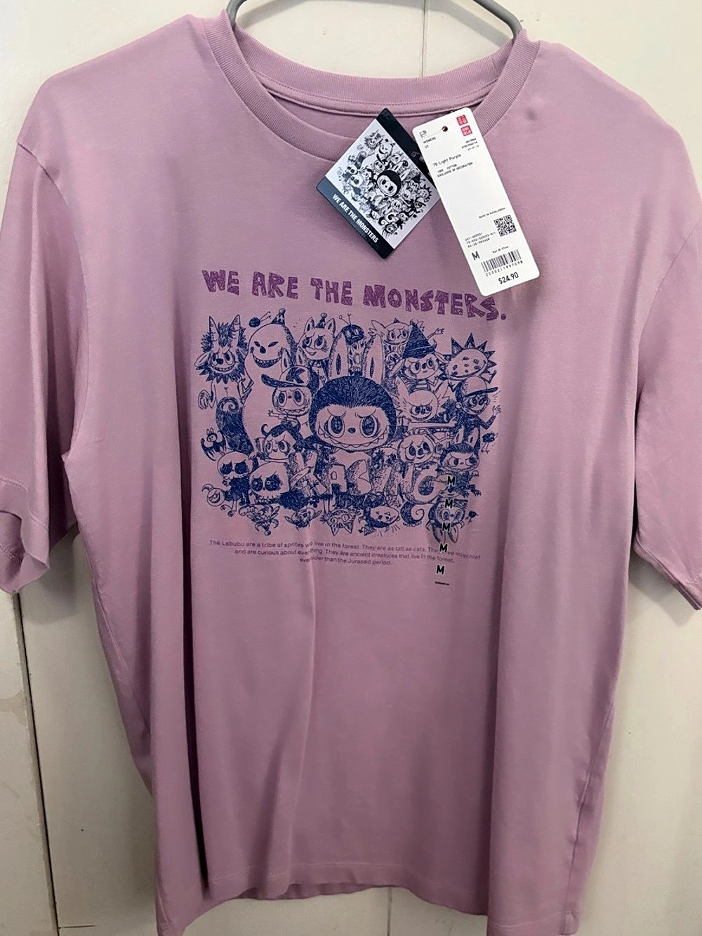 Uniqlo UT WE ARE THE MONSTERS Labubu Graphic Tee